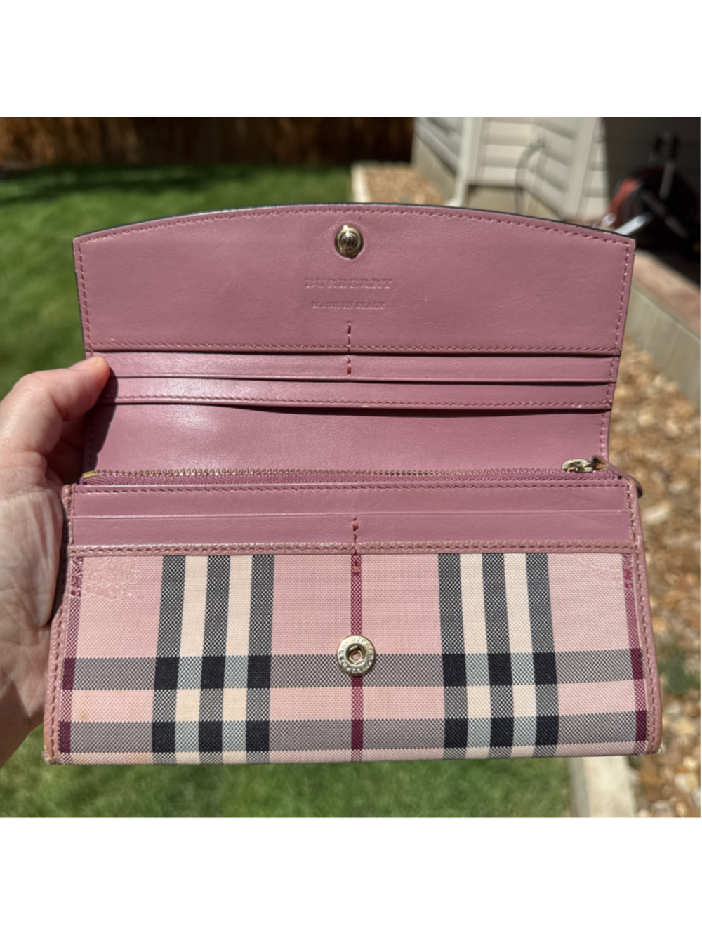 Burberry Pink long wallet with care and purchase cards - Picture 3 of 9